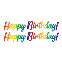 Beistle Happy Birthday Streamer