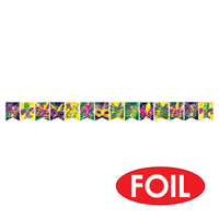 Beistle Foil Mardi Gras Streamer