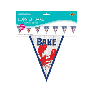 Beistle Lobster Bake Pennant Banner