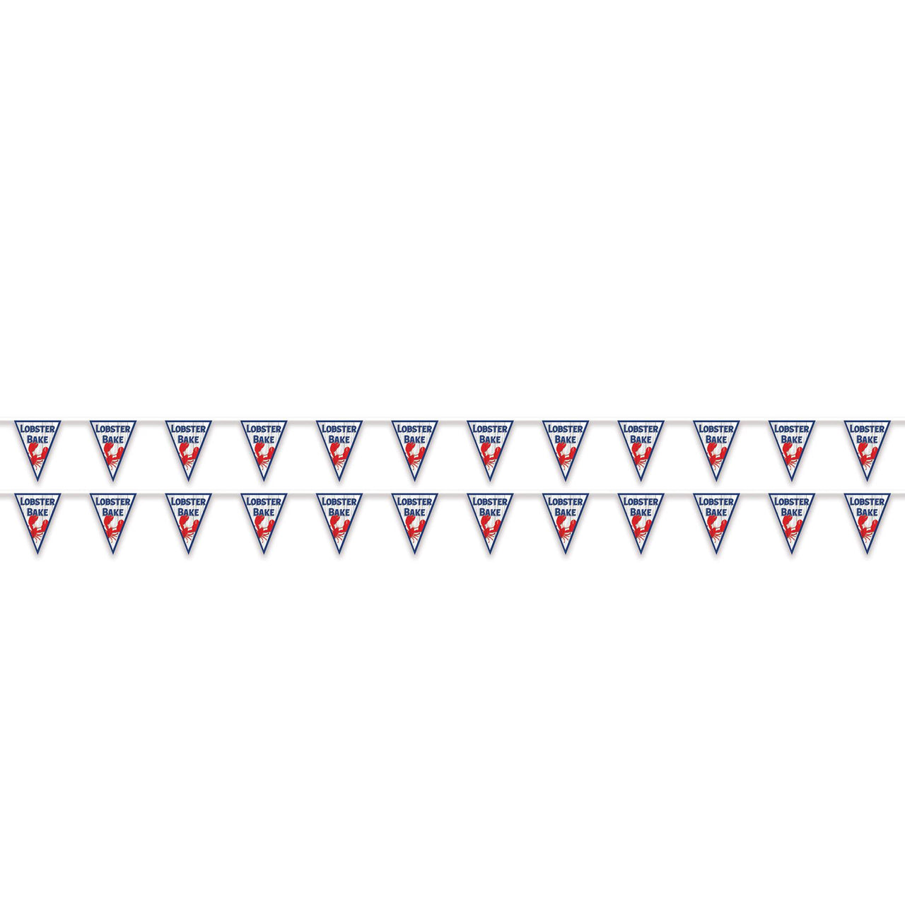 Beistle Lobster Bake Pennant Banner