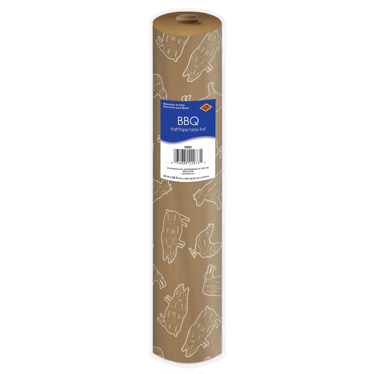 Beistle BBQ Kraft Paper Table Roll