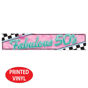 Beistle The Fabulous 50's Banner
