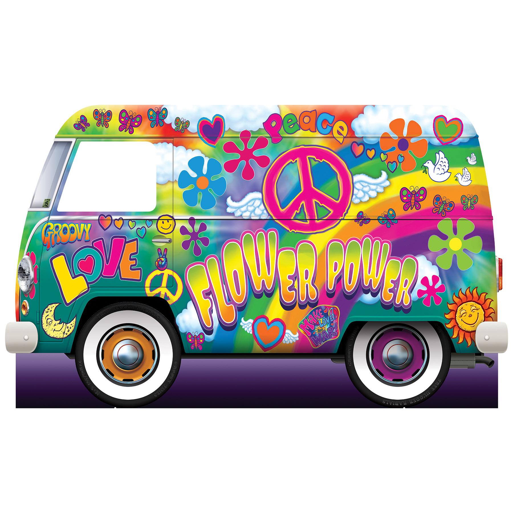 Beistle Hippie Bus Party Stand-Up Decoration