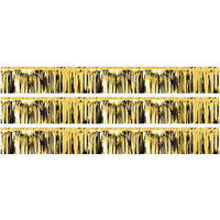 Beistle Metallic Fringe Banner Gold