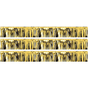 Beistle Metallic Fringe Banner Gold