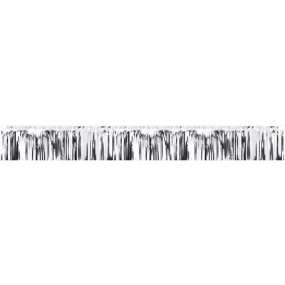 Beistle Metallic Party Fringe Banner Silver