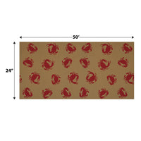 Beistle Crab Kraft Paper Table Roll