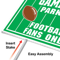 Beistle Plastic Game Day Parking Yard Sign