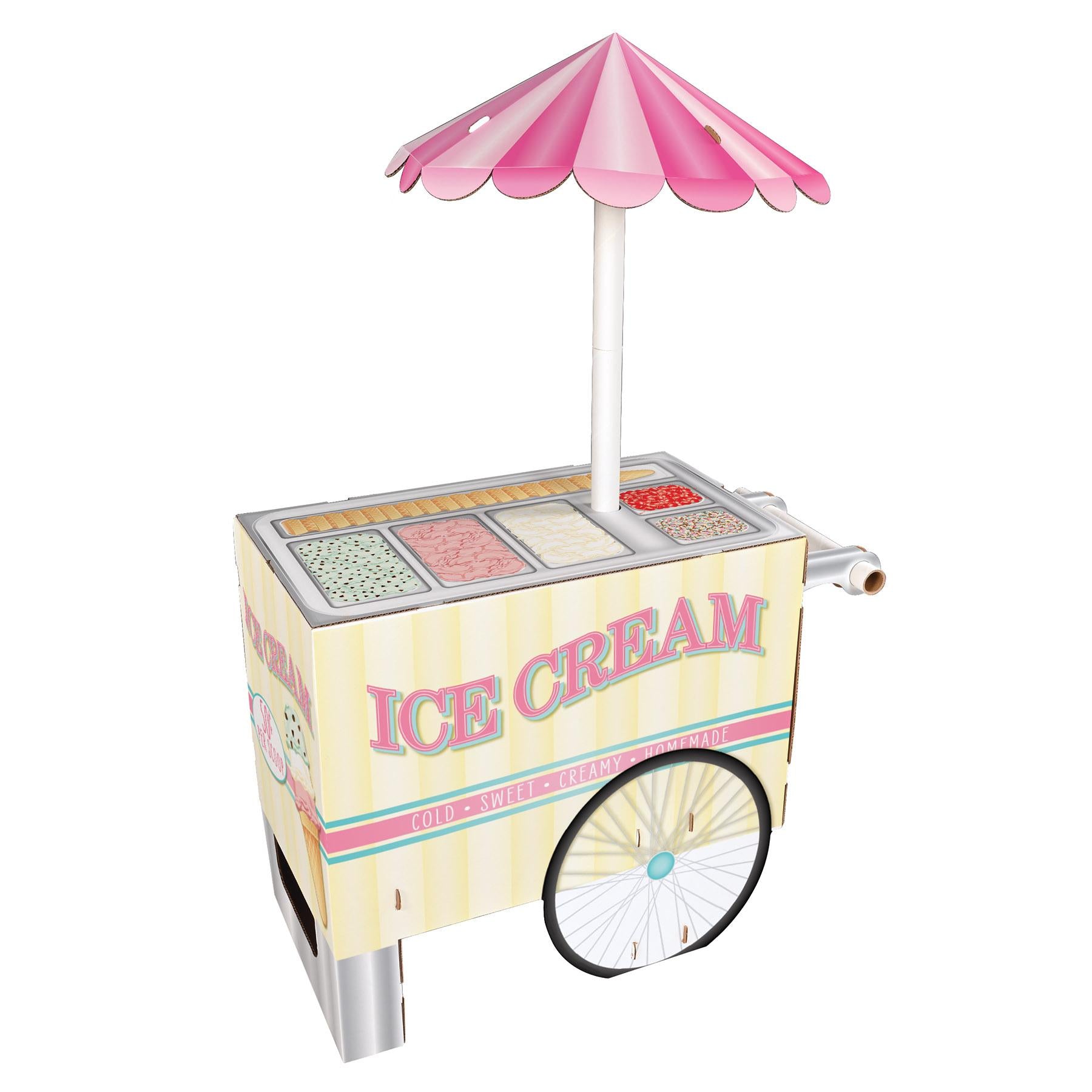 3-D Ice Cream Cart Party Prop