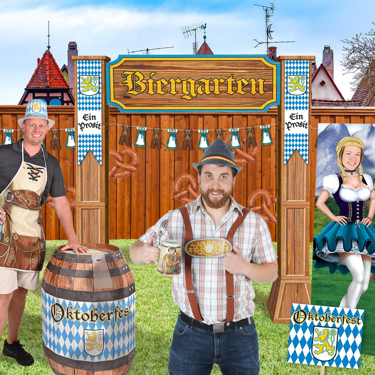 Beistle 3-D Biergarten Archway Prop