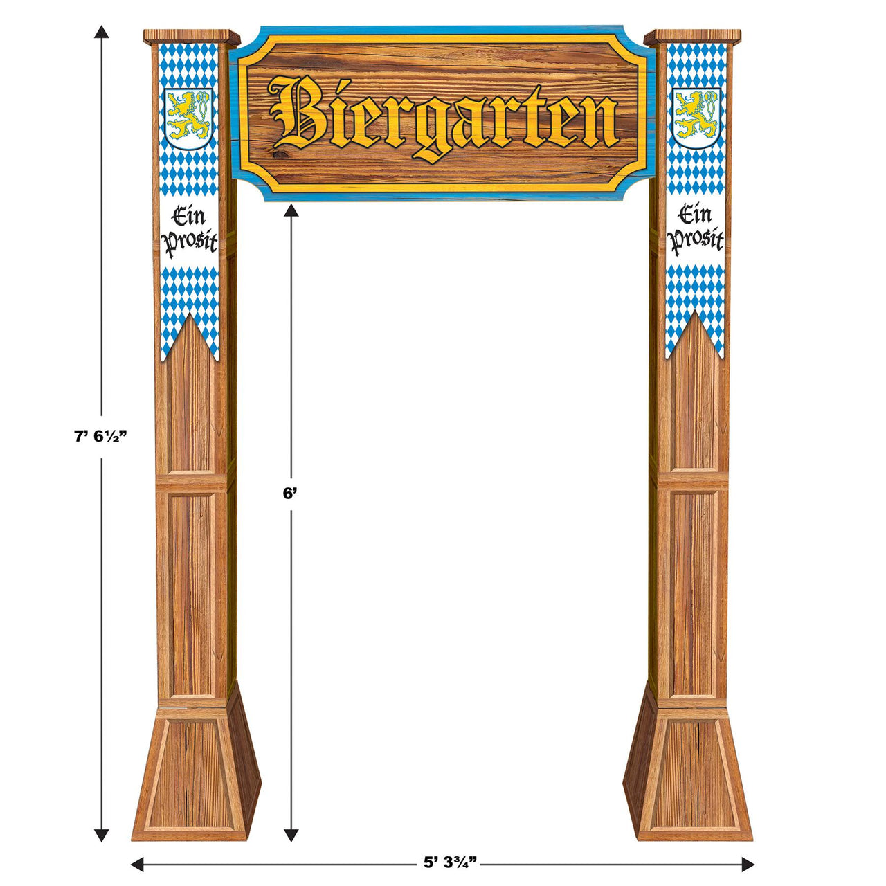 Beistle 3-D Biergarten Archway Prop