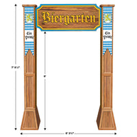 Beistle 3-D Biergarten Archway Prop