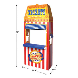 Beistle 3-D Circus Ticket Booth Prop