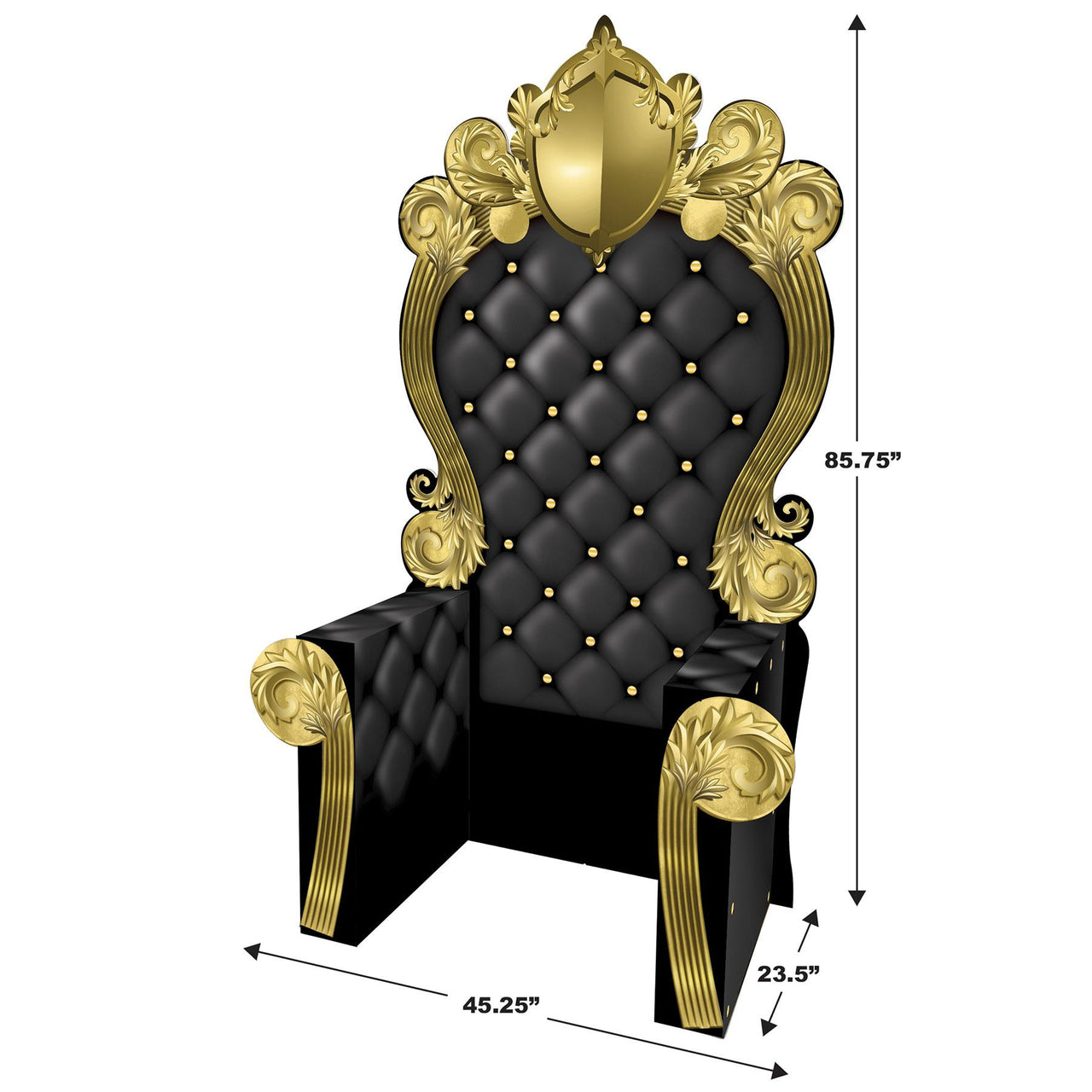 Beistle 3-D Prom Throne Prop Black