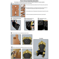 Beistle 3-D Prom Throne Prop Black