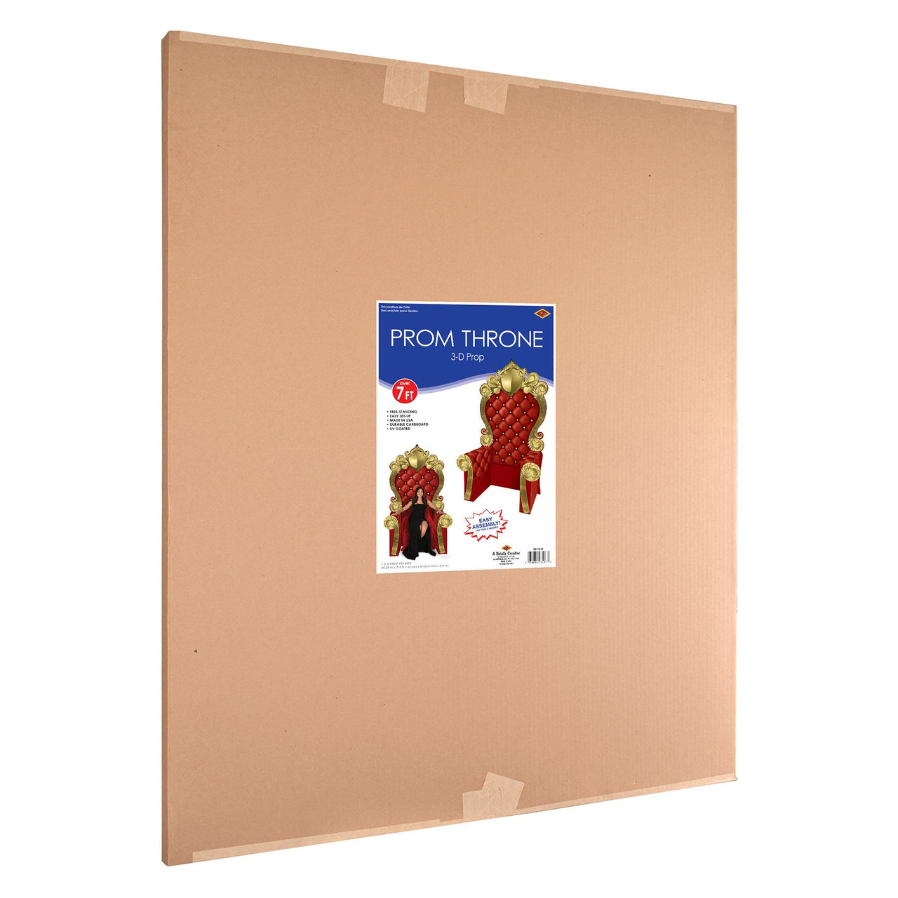 Beistle 3-D Prom Throne Prop Red