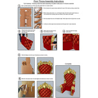 Beistle 3-D Prom Throne Prop Red