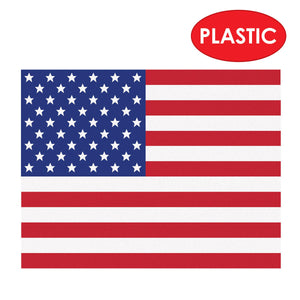Beistle Plastic American Flag Placemats