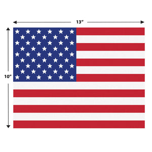 Beistle Plastic American Flag Placemats