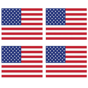Beistle Plastic American Flag Party Placemats