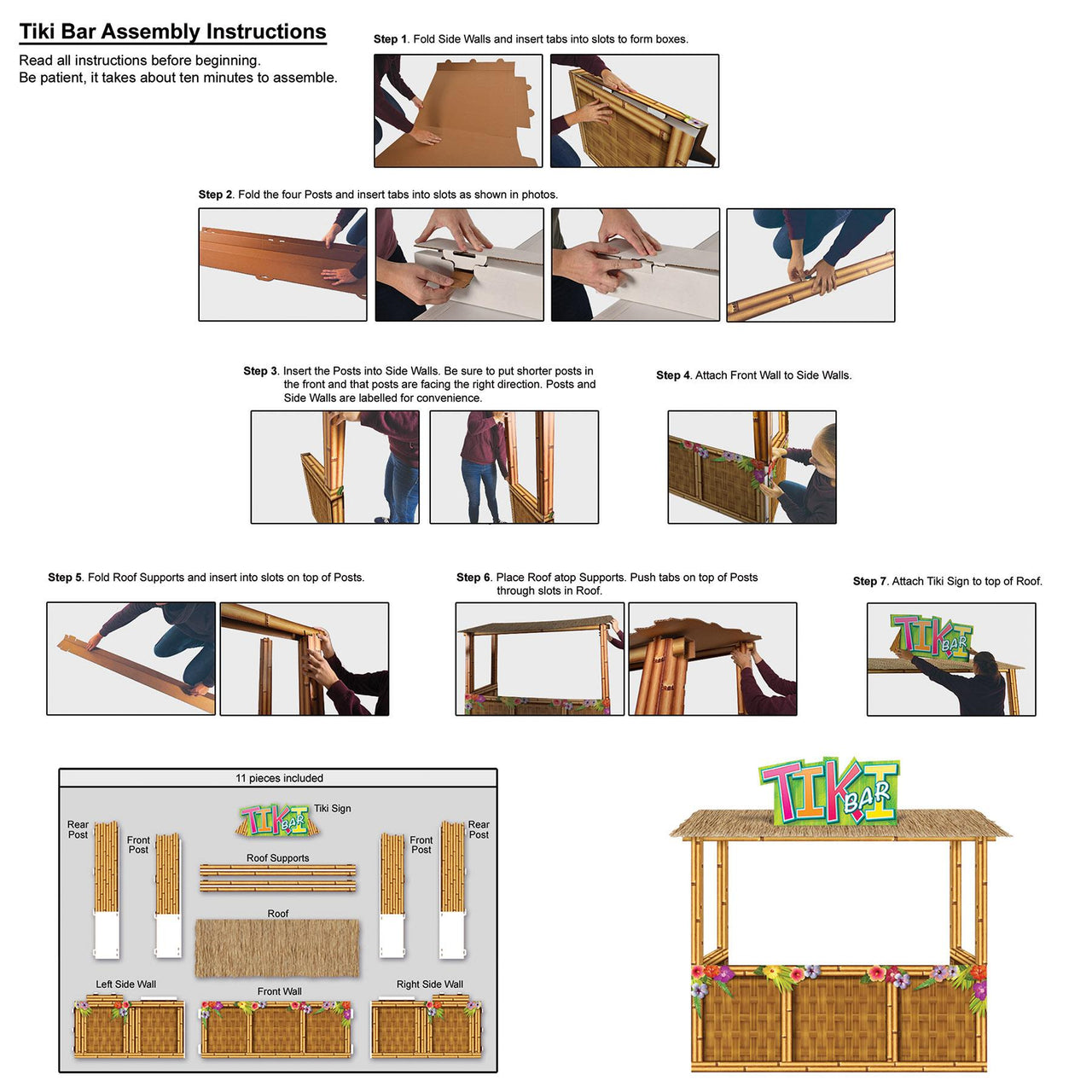 Beistle 3-D Tiki Bar Prop