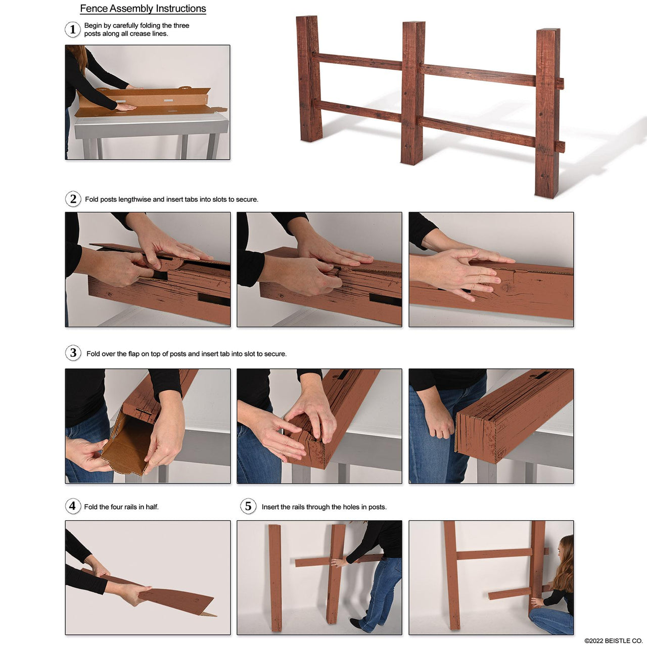 Beistle 3-D Brown Fence Prop