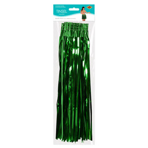 Beistle Tinsel Hula Skirt Green