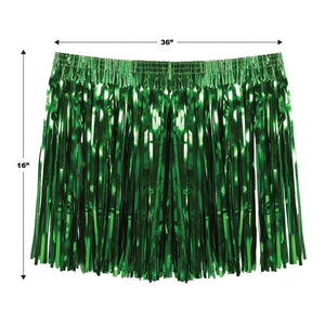Beistle Tinsel Hula Skirt Green