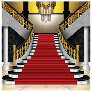 Beistle Red Carpet Grand Staircase Party Photo Prop