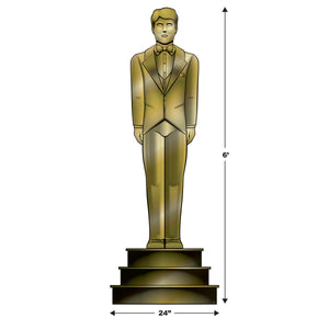 Red Carpet Male Statuette Party Stand-Up