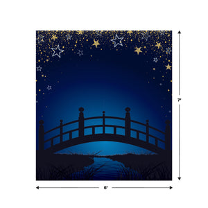 Beistle Starry Night Bridge Photo Prop