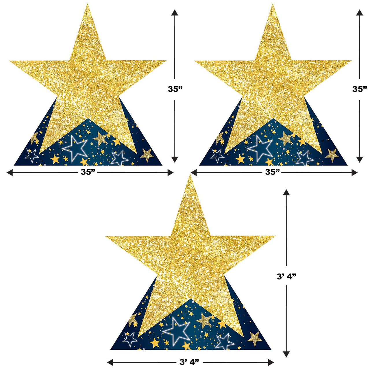 Beistle Starry Night Star Stand-Ups