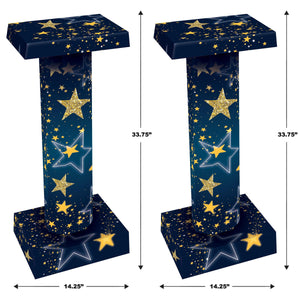 Starry Night 3-D Short Party Column Props
