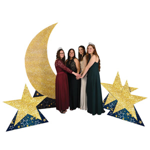 Beistle Starry Night Crescent Moon Stand-Up