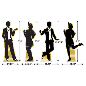 Beistle Roaring 20's Dancer Silhouette Stand-Ups