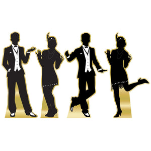 Roaring 20's Dancer Silhouette Party Stand-Up Decoration