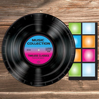 Beistle Record Plates (8/Pkg) - 9 Inch