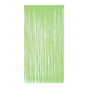 1-Ply Plastic Fringe Curtain neon lime