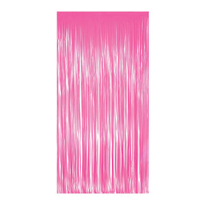 1-Ply Plastic Fringe Curtain neon pink