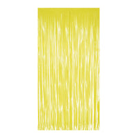 1-Ply Plastic Fringe Curtain - Yellow - 76.5 inch x 39 inch