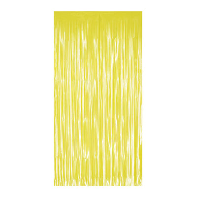 1-Ply Plastic Fringe Curtain - Yellow - 76.5 inch x 39 inch