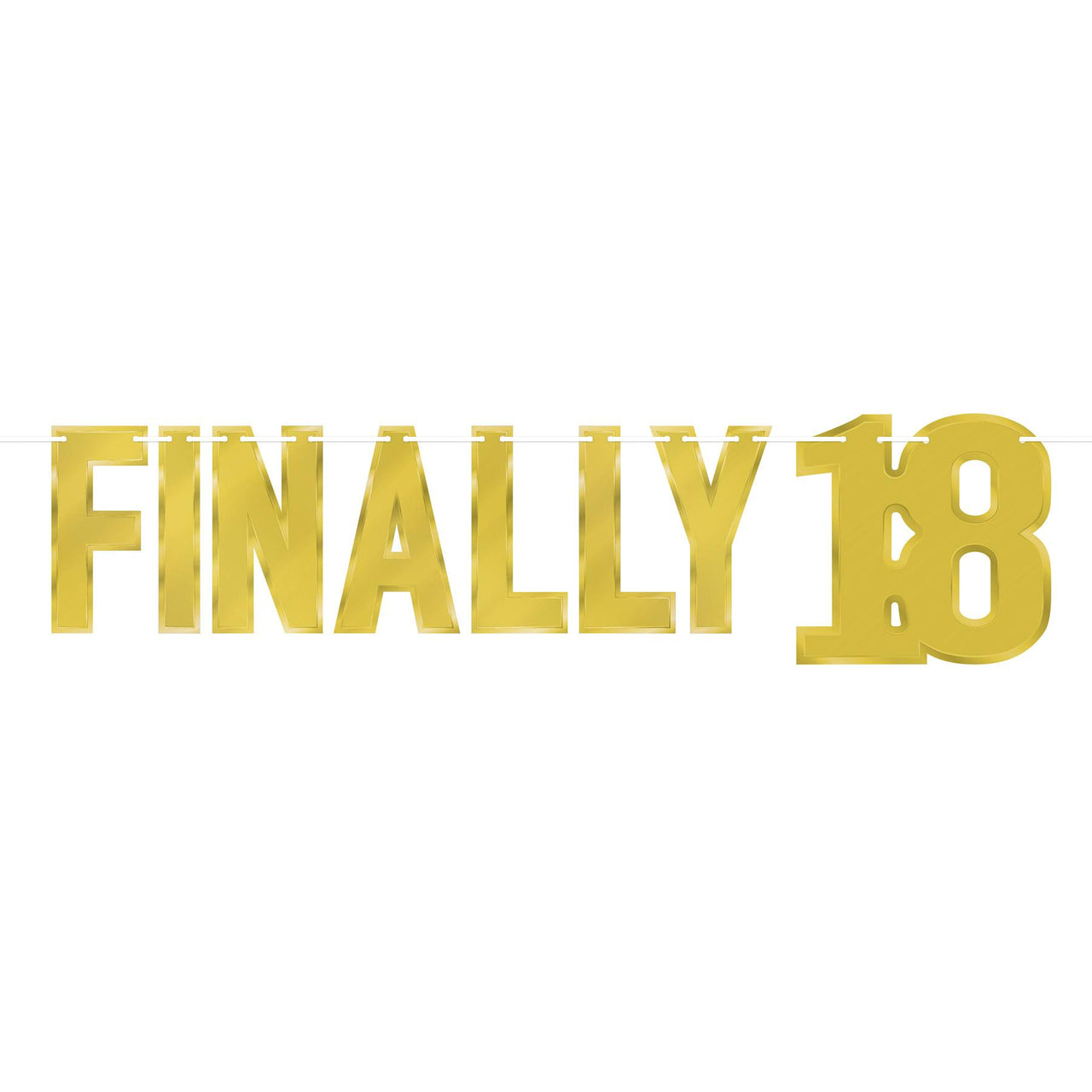 Foil Finally 18 Streamer gold