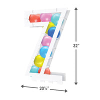 Beistle Balloon Mosaic Number 7 Frame - White - 32 inch x 20.5 inch - Balloon Accessories