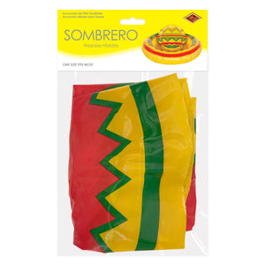 Beistle Inflatable Sombrero - One Size Fits Most, Fiesta Theme Decorations, 1/pkg, 12/case
