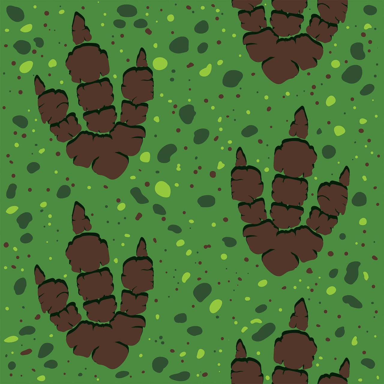 Beistle Dinosaur Tracks Runner - 24 inch x 10 Feet, Dinosaur Theme Party, 1/pkg, 6/case