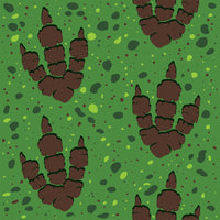 Beistle Dinosaur Tracks Runner - 24 inch x 10 Feet, Dinosaur Theme Party, 1/pkg, 6/case