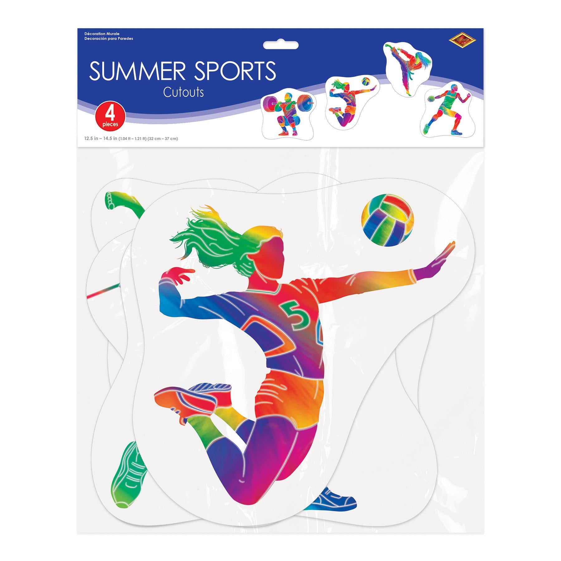 Summer Sports Cutouts (4 Per Package)