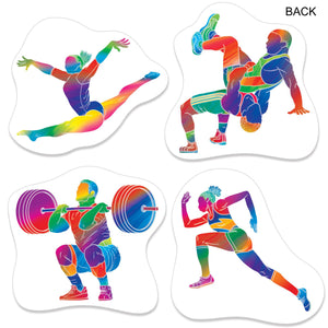 Beistle Summer Sports Cutouts - Printed 2 Sides - 12.5-inch to 14.5-inch Sizes - Sports Cutouts