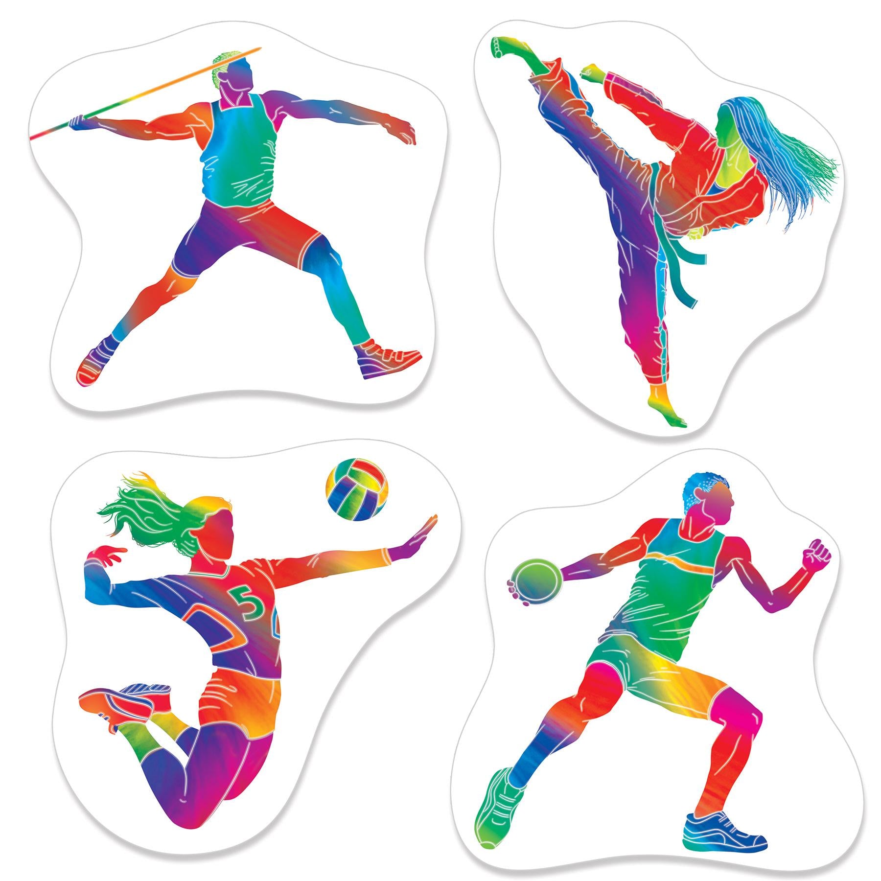 Summer Sports Cutouts (4 Per Package)