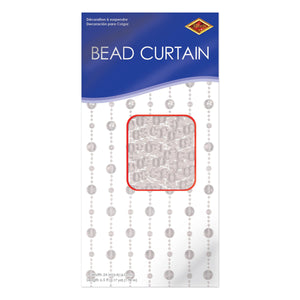 Bead Curtain - Clear - 78 inch x 24 inch - Novelty Curtains